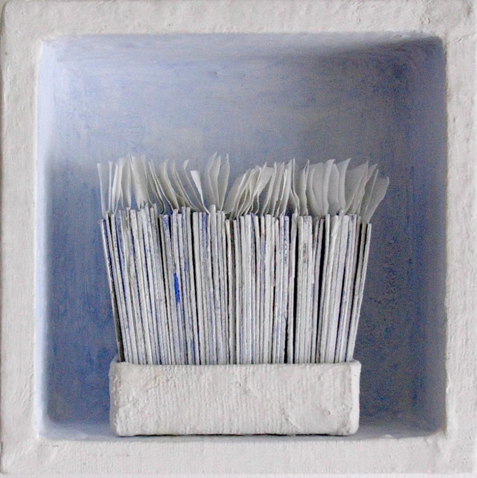 Esther Roth (CH), Gefächert II, 2007, Mischtechnik, 15 x 15 x 6cm (SFr. 1300.-)