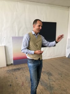 Hans Schnorf im Atelier 2018 Zürich 