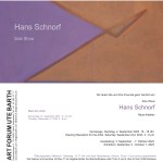 Solo Show Hans Schnorf 2023